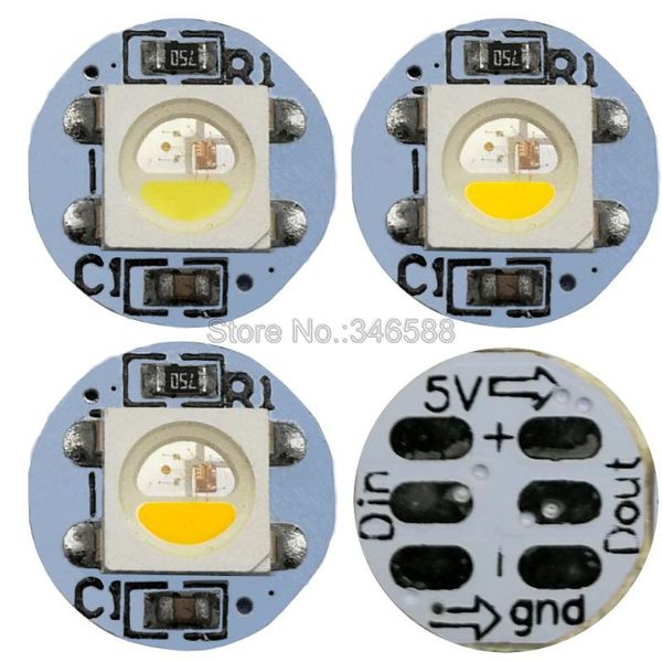 

strips 10~1000pcs sk6812 (similar to ws2812b) 5v dc rgbw addressable led pixel chip with heat sink pcb board (10mm*3mm) for arduino diy