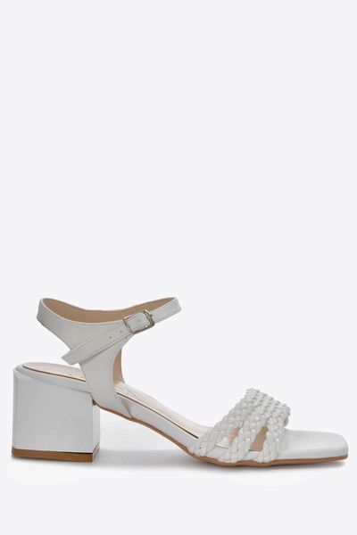 

sandals women's white heels vzn21-039y, Black