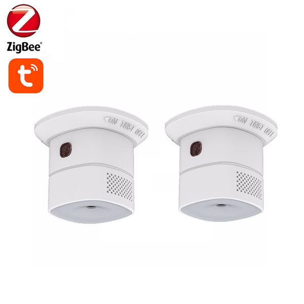 

alarm systems 2pcs tuya zigbee3.0 carbon monoxide detector co for home security protection works with app
