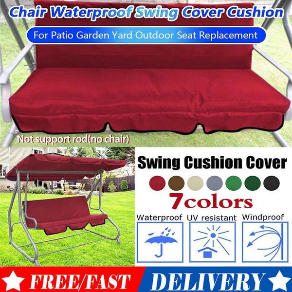 

camp furniture terrace swing 2 pieces / set universal garden chair dustproof 3-seater outdoor cover 7colors patio swings