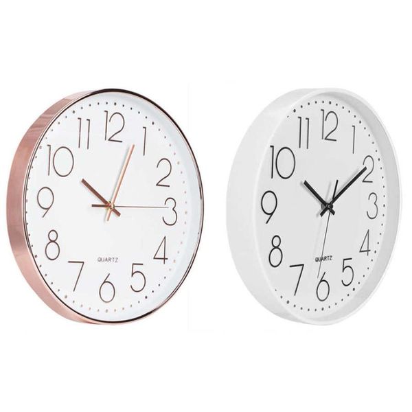 

wall clocks simple mute hanging clock quartz watch home office bedroom decor