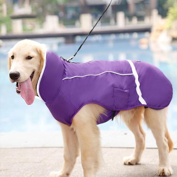 

dog apparel 4 colors winter warm pet clothes fashion waterproof padded coat vest jacket supplies 6 sizes