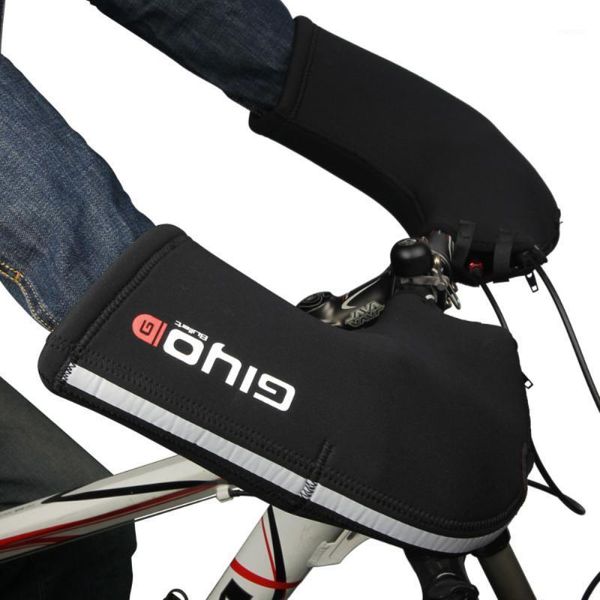 

cycling gloves giyo road bicycle handlebar mittens bike neoprene bar ends mitts winter1, Black