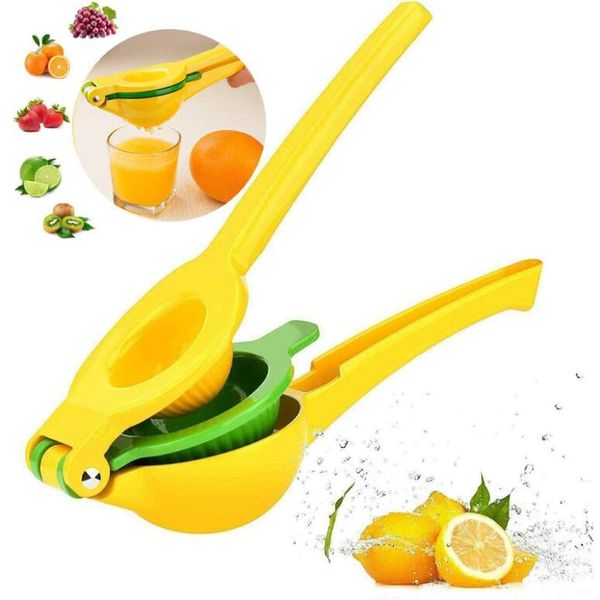 Küchengeräte, Kunststoff-Zitronenpresse, Handheld-Entsafter, Doppelschüssel, Limette, manuelle Orangen- und Zitruspresse