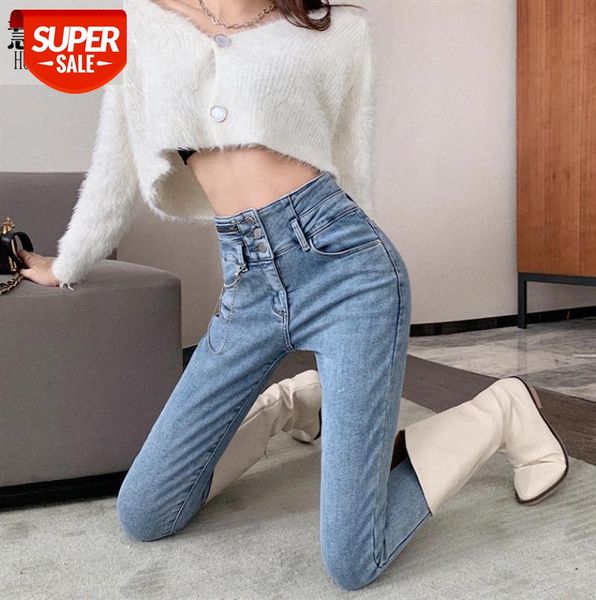 

fever jeans women ins personality zipper slim stretch heavy chain length #b411, Black;gray