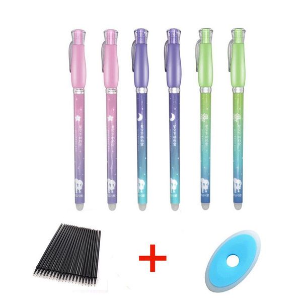 

erasable neutral pen 0.38mm student easy pens erasables crystal blue lovely gradient gel