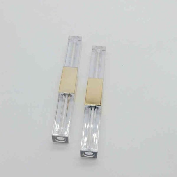 

factory double head square clear tube empty 2020 tubes lipgloss bottle plastic lip gloss bottles containers cosmetic packaging