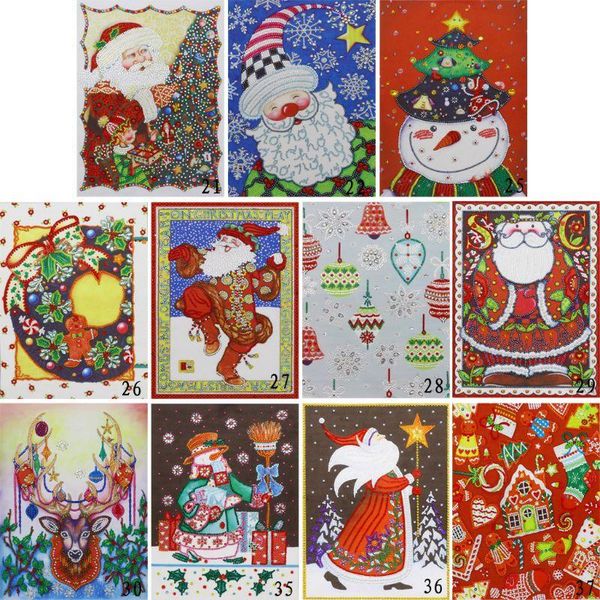 

christmas decorations theme 5d special shaped diamond painting embroidery needlework rhinestone crystal cross craft stitch kit diy