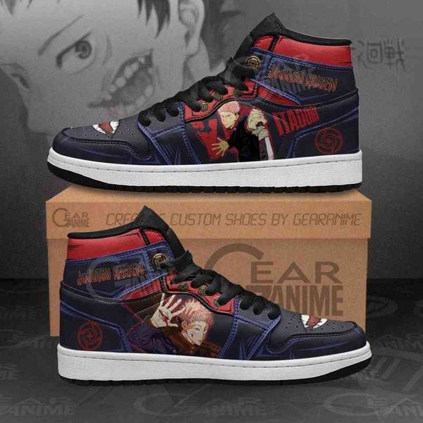 

yuji itadori jujutsu kaisen sneakers anime sho, Black