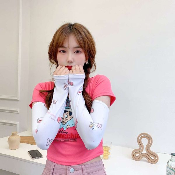 

ins ice sleeve female sunscreen silk gloves net red thin hand lovely summer