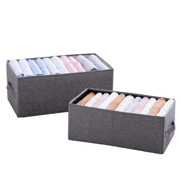 

clothing & wardrobe storage faroot home basket, cloth box, side handle sorting stand large capacity foldable holder with lid