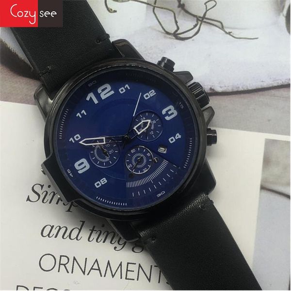 

wristwatches cozysee brand d01 young simple luxury quartz watch for mens business with leather wristband, Slivery;brown