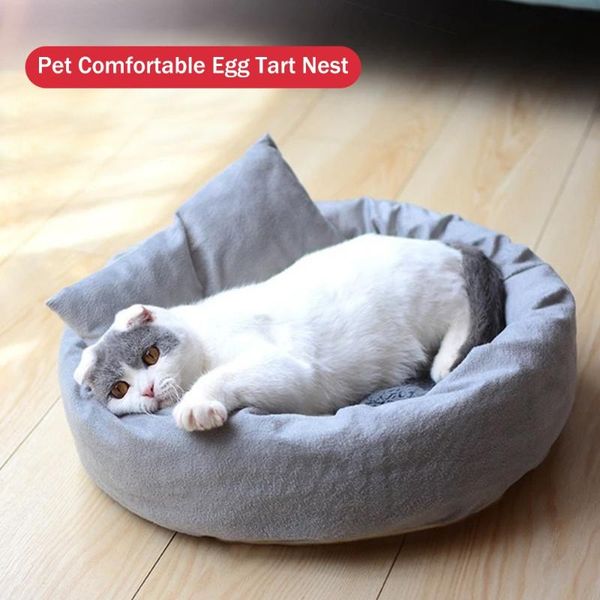 

cat beds & furniture bed house with mats super soft pet nests for small medium dogs cats warm winter travel kennels s-xl supplies