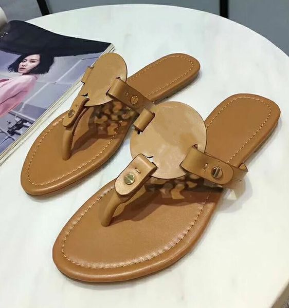 

sandals fashion women's casual flat base beach slippers leather shoes female flip flops comfortable hollow out sandal t2195, Black