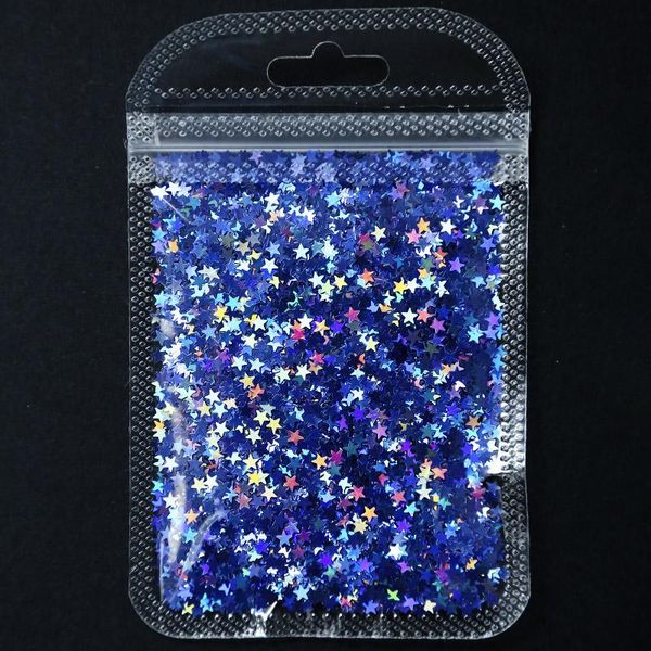 

nail glitter 5g ultrathin laser five-pointed star sequins colorful holographics flakes paillette tool art decorations diy sequin, Silver;gold