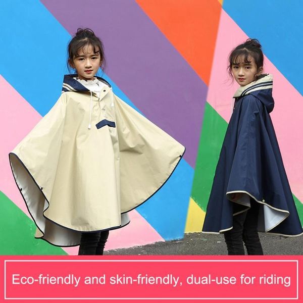 

raincoats moisture-proof anti-dirty kids bicycle raincoat for cycling