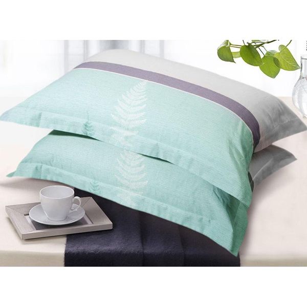 

pillow case cycgzjl covers cotton with wide edge does not fade and pilling