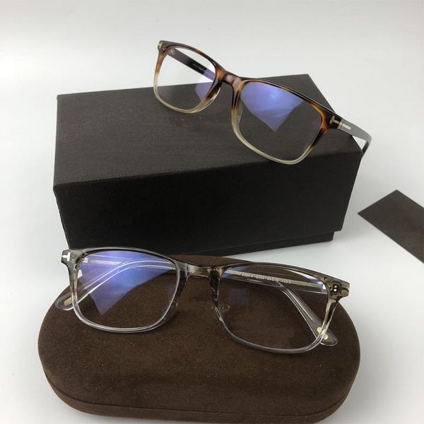 

fashion sunglasses frames 2021 fashionable rectangle vintage prescription glasses frame for men and women tf5584 transparent eyeglasses lune, Black