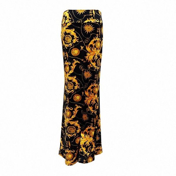 

women's casual streetwear bodycon trumpet / mermaid maxi skirts vacation casual / daily lines / waves graphic leopard print blue royal, Black