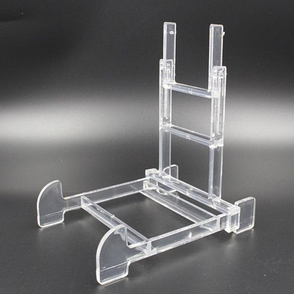 

frames 2pcs clear adjustable po frame bracket easel plate tray dish plastic display rack phone holder stand supplies