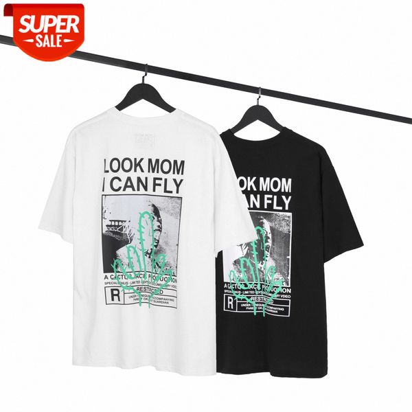 

travis scott cactus graffiti oversized hip hop high street short sleeve t-shirt #md04, White;black