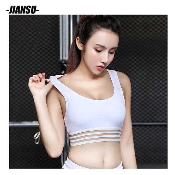 

gym clothing fitness-yoga-bra gym-crop-seamless push-up white black running high-strength shockproof without steel women s-xl