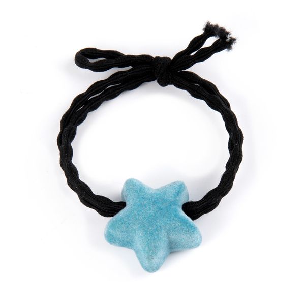 

star hair rubber band cute headdress for girl child tie head 211435, Pink