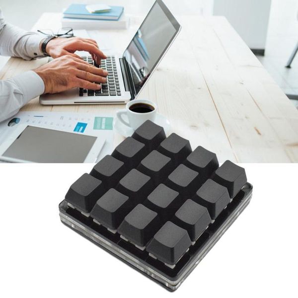 

keyboards sayodevice 16-key black keypad mechanical keyboard automatic keys custom click hardware macro shortcut programmabl z1k0