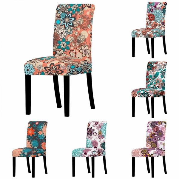 

bohemian spandex stretch chair cover wedding party protector covers removable washable slipcover dining room seat
