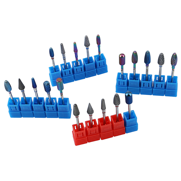 

nail art equipment ceramic carbide drill bit rotate burr milling cutter bits electric machine for manicure pedicure tools, Silver
