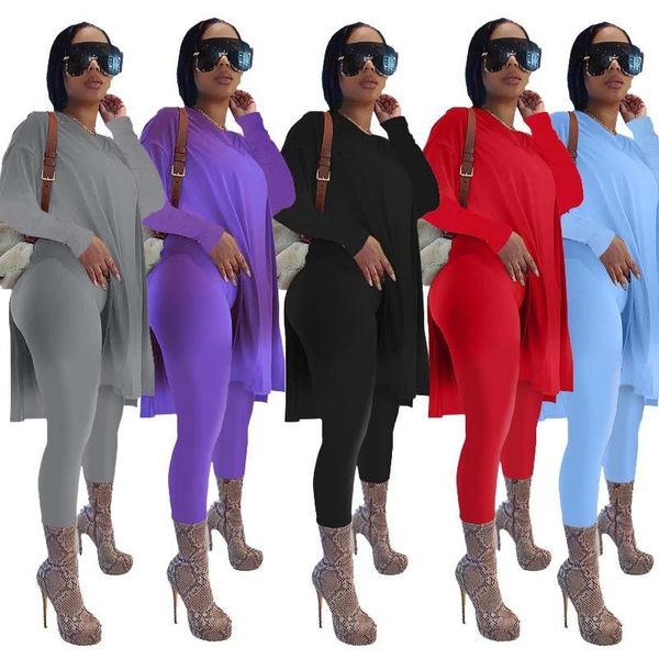 

women's two piece pants women casual tracksuit 2 set long sleeve t shirt sportwear women's sports suit hooded sweatshirt female clo, White