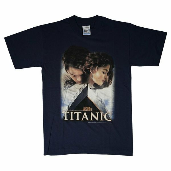 

vintage 1998 titanic t-shirt, White;black