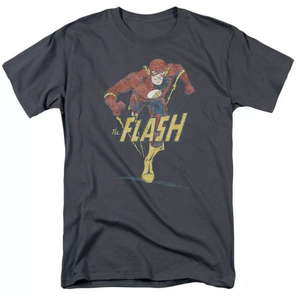 

the flash - desaturated flash t-shirt dc comics sizes s-3x new, White;black