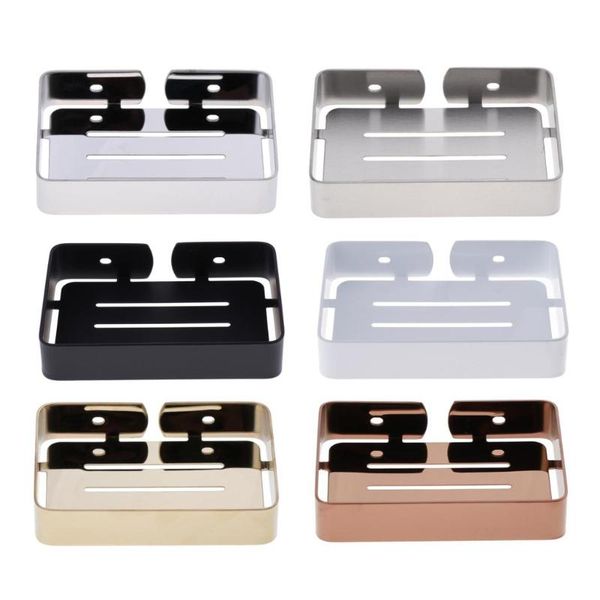 

bathroom storage & organization stainless steel soap dish holder sponge rack wall mounted hardware w/screws for home kitchen use