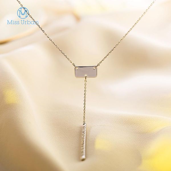 

pendant necklaces simple design arrival gold color crystal pendent necklace for women handmade wholesale charming wedding date gift jewelry, Silver