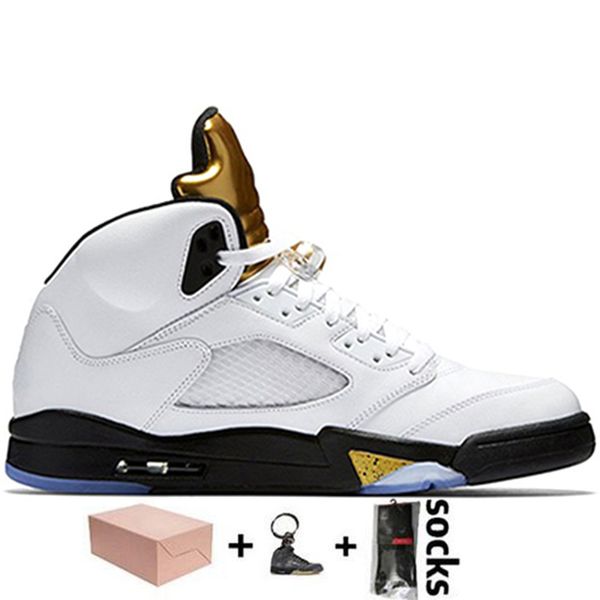 

2021 Raging Bull With Box Jumpman 5 Mens 5s Basketball Shoes White Sail Black Muslin Designer Sports Stylist Shoe Sneakers Trainers Size 135FUM