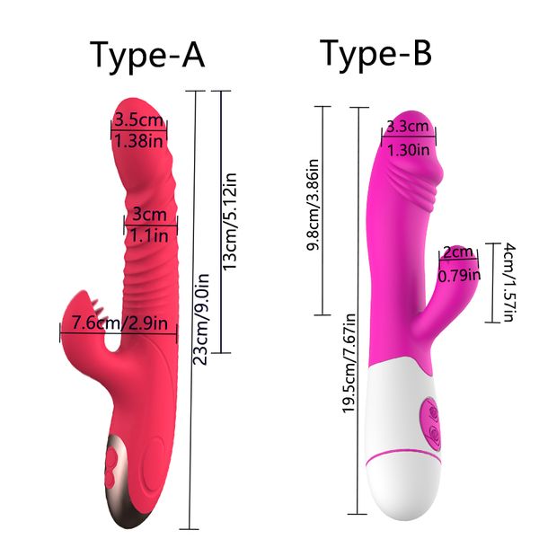 NXY Teleskop-Vibrator-Dildo, beheizter, vibrierender weiblicher Masturbator, Spielzeug für die Stimulation der Klitoris, G-Punkt-Vaginal-Muschi-Massagegerät, 21041