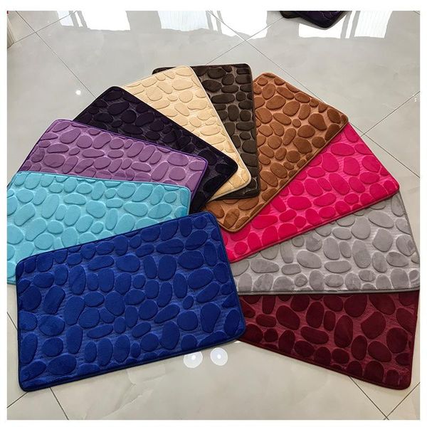 

bath mats home pebble floor mat absorbent non-slip bedroom door bathroom carpet