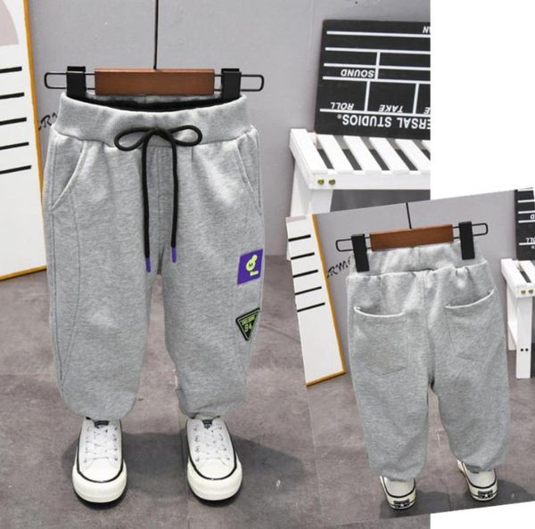

trousers kids pants boys casual clothing cotton long children sport boy loose sweatpants spring 2-7year, Blue