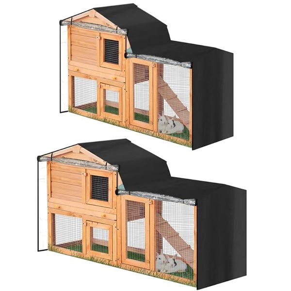 

small animal supplies 2021 pet crate cover hutch covers for bird heavy duty 210d oxford cloth with transparent visible curtain