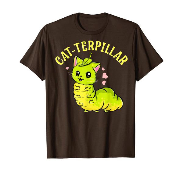 

cat-terpillar adorable half cat half caterpillar t-shirt, White;black