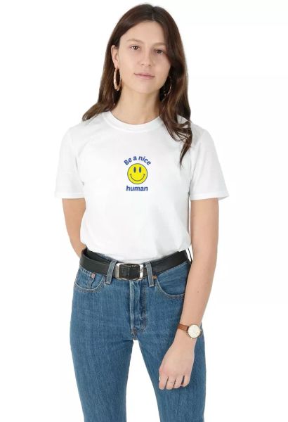

be a nice human t-shirt shirt tee fashion blogger grunge face funny, White;black