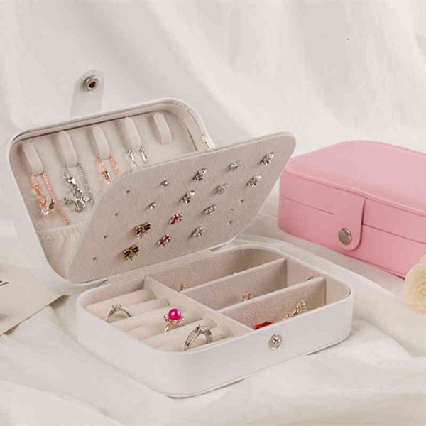 

cosmetic bags jewelry box storage multifunctional portable creative leather small fresh
