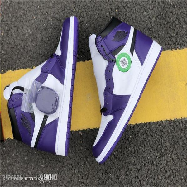 

2020 white high 1 us og purple pine basketball 1s shoes -13 black with sneakers sports come 555088-500 release box court mens wnccs