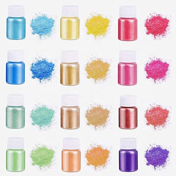 

mica pigment powder soap candle makeup product diy fuel msds safe material body skin coloured drawing, Silver;gold