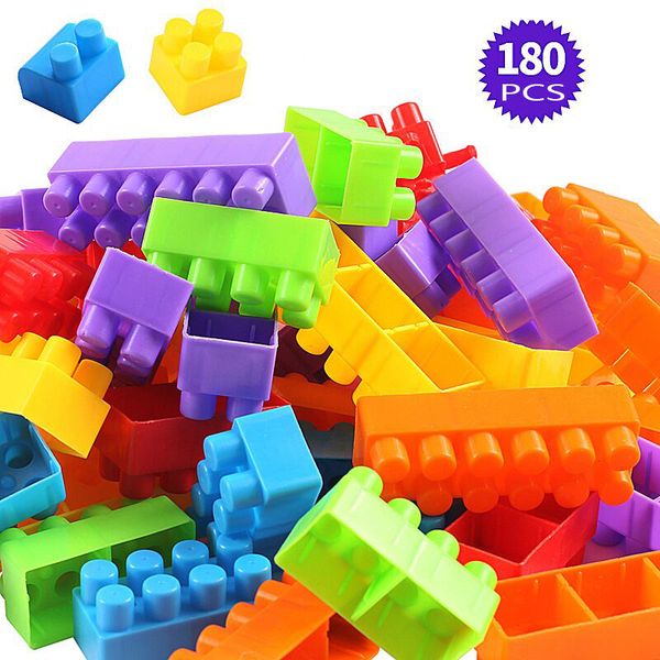 

large particle building block childrens skateboarding toys castle childrens educational toys diy large building block