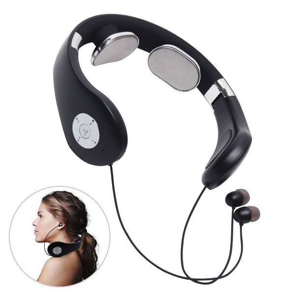 

neck-mounted wireless sports bluetooth headset smart cervical massage instrument integrated machine long standby