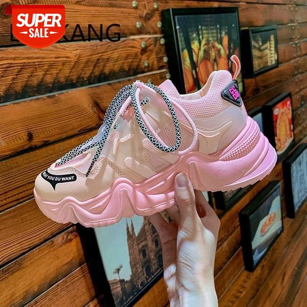 

sneakers women platform casual shoes fashion basket femme yellow lace-up chunky 40 #o57n