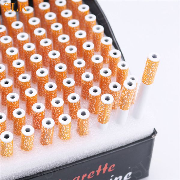 Aluminium -Zigarettenform Rauchrohre 78 mm Länge Handrohr tragbares Tabakrohr Wasser Bongs Individuelle Packung 100pcs/1 Set