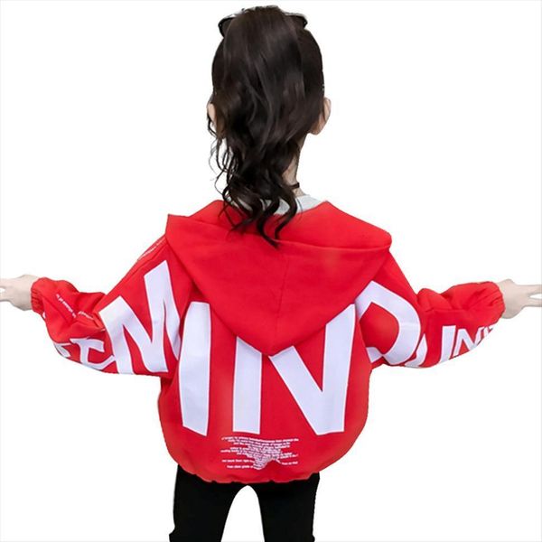 

teenage girls jacket outerwear letter girl coats kids spring autumn jackets casual style clothes for, Blue;gray